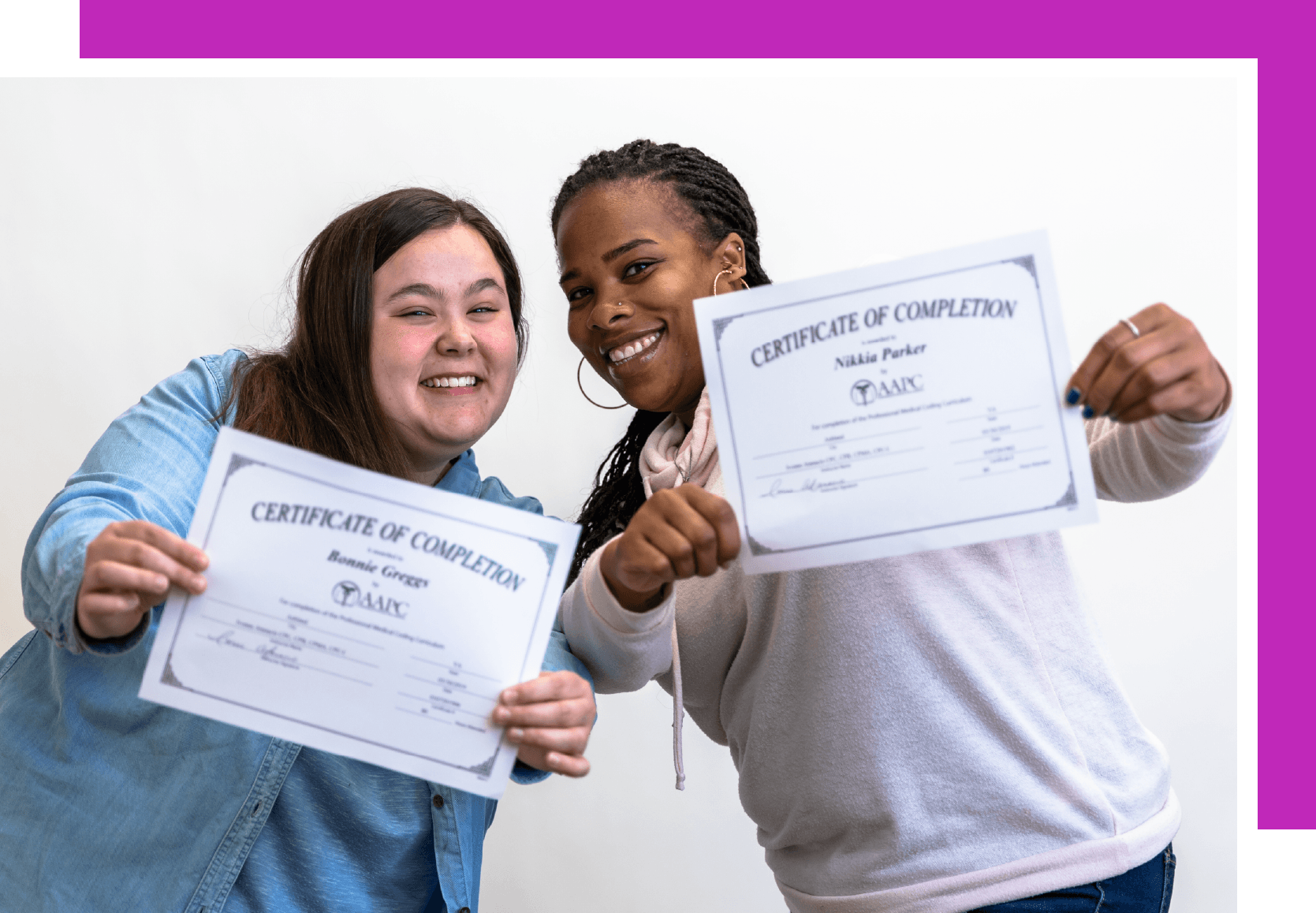 Student with Certificate Student with Certificate