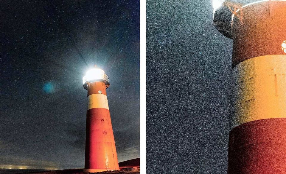 Ruis in de foto Een voorbeeld van ruis in je foto