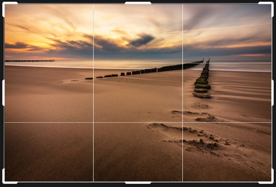 Golfbreker aan het strand bij Oostkapelle Vlakverdeling in Landschapsfotografie
