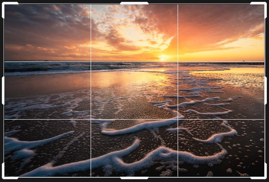 Opname op het strand van Zoutelande Perspectiefwerking in landschapsfotografie