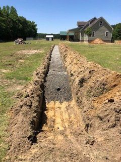 Preparing Leach Field — Rocky Mount, NC — Boswell & Son Septic Tank Service Inc.
