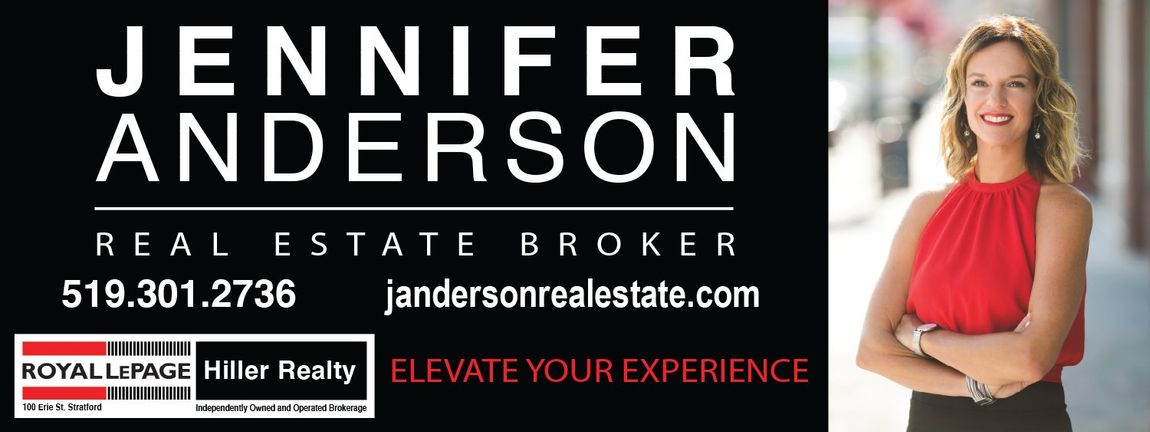 Jennifer Anderson Royal Lepage Arena Rink Board with Boardview Advertising Inc.