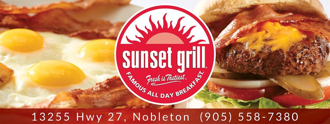 Sunset Grill Arena Rink Board with Boardview Advertising Inc.