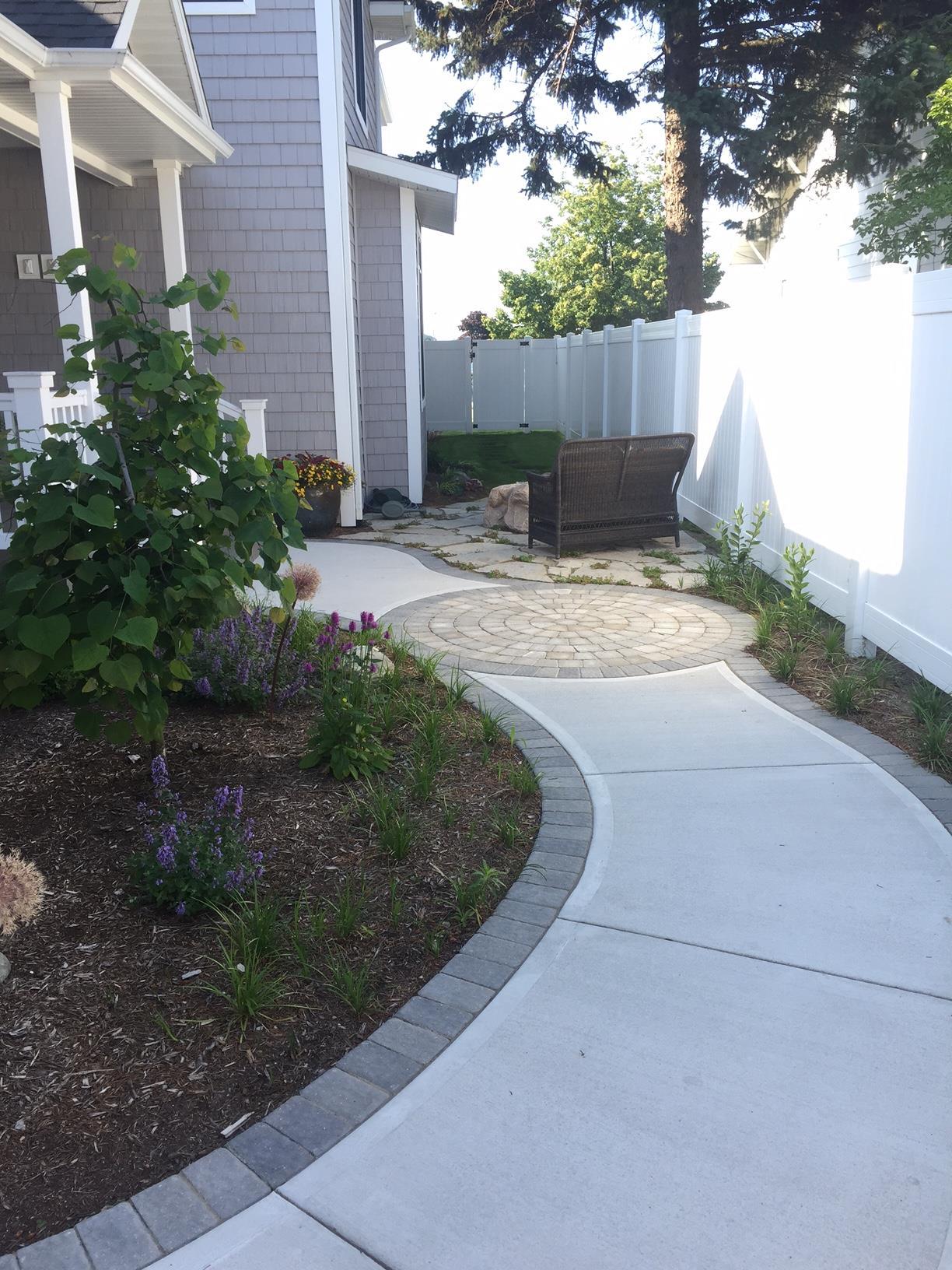 pathway with garden