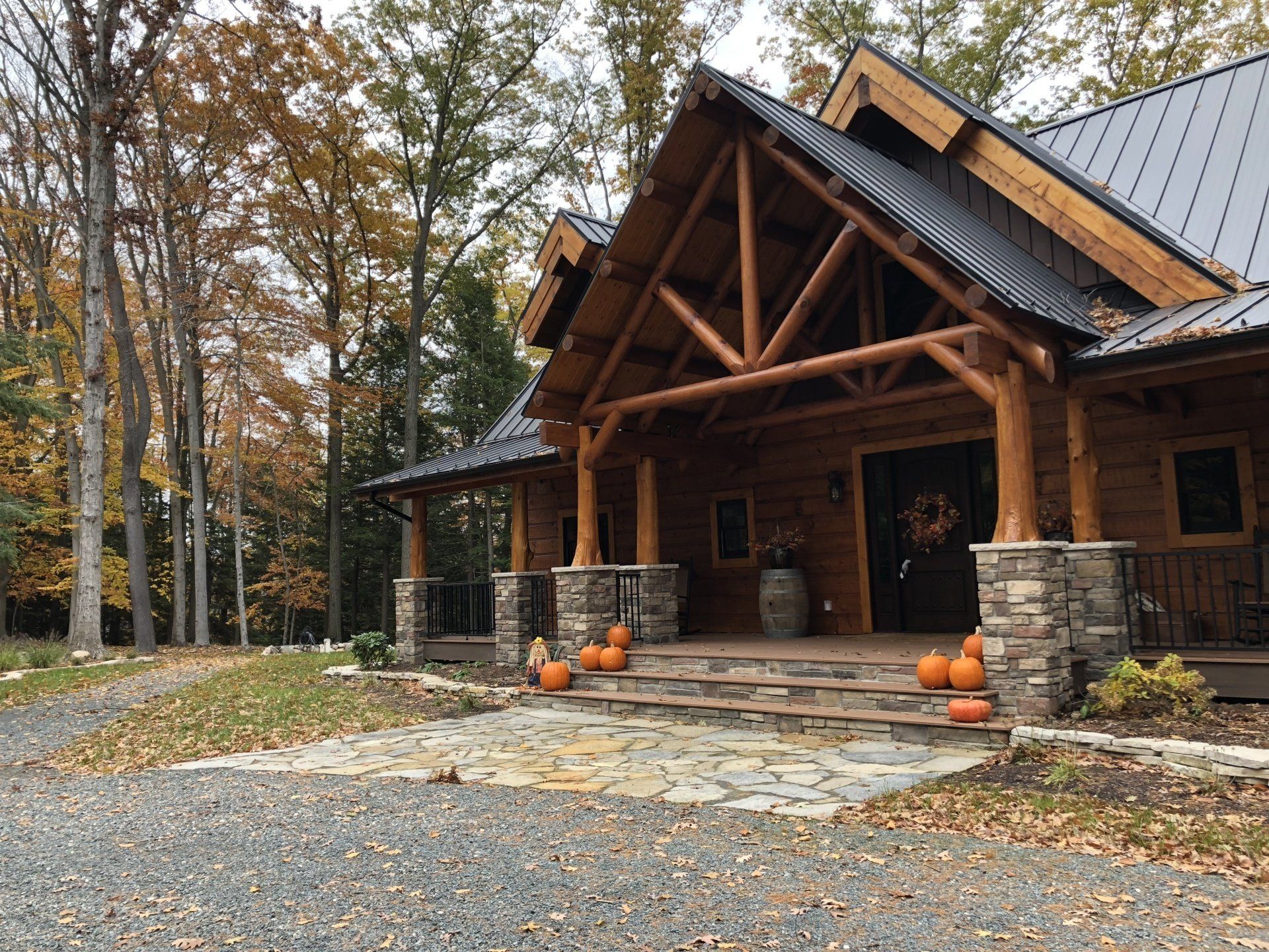 home with stone