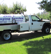 White Septic Tank Truck — Chelan, WA — Jim’s Pumping Services, Inc. White Septic Tank Truck — Chelan, WA — Jim’s Pumping Services, Inc.