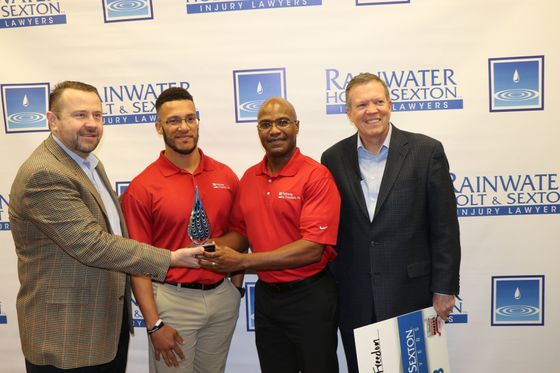 PTF members accepting award from Rainwater, Holt, & Sexton PTF members accepting award from Rainwater, Holt, & Sexton