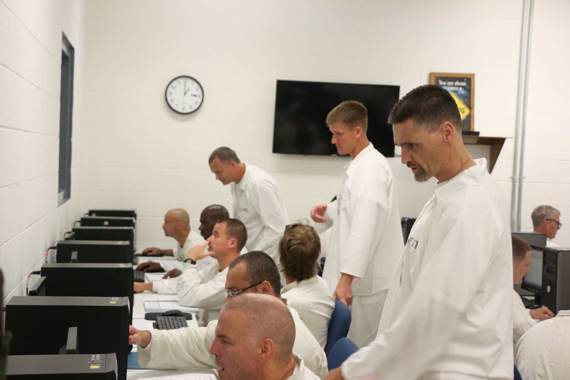 Male in-mates learning life skills for rehabilitation at PTF
