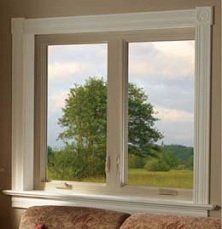 Double sliding window with white trim Grand Island, NY