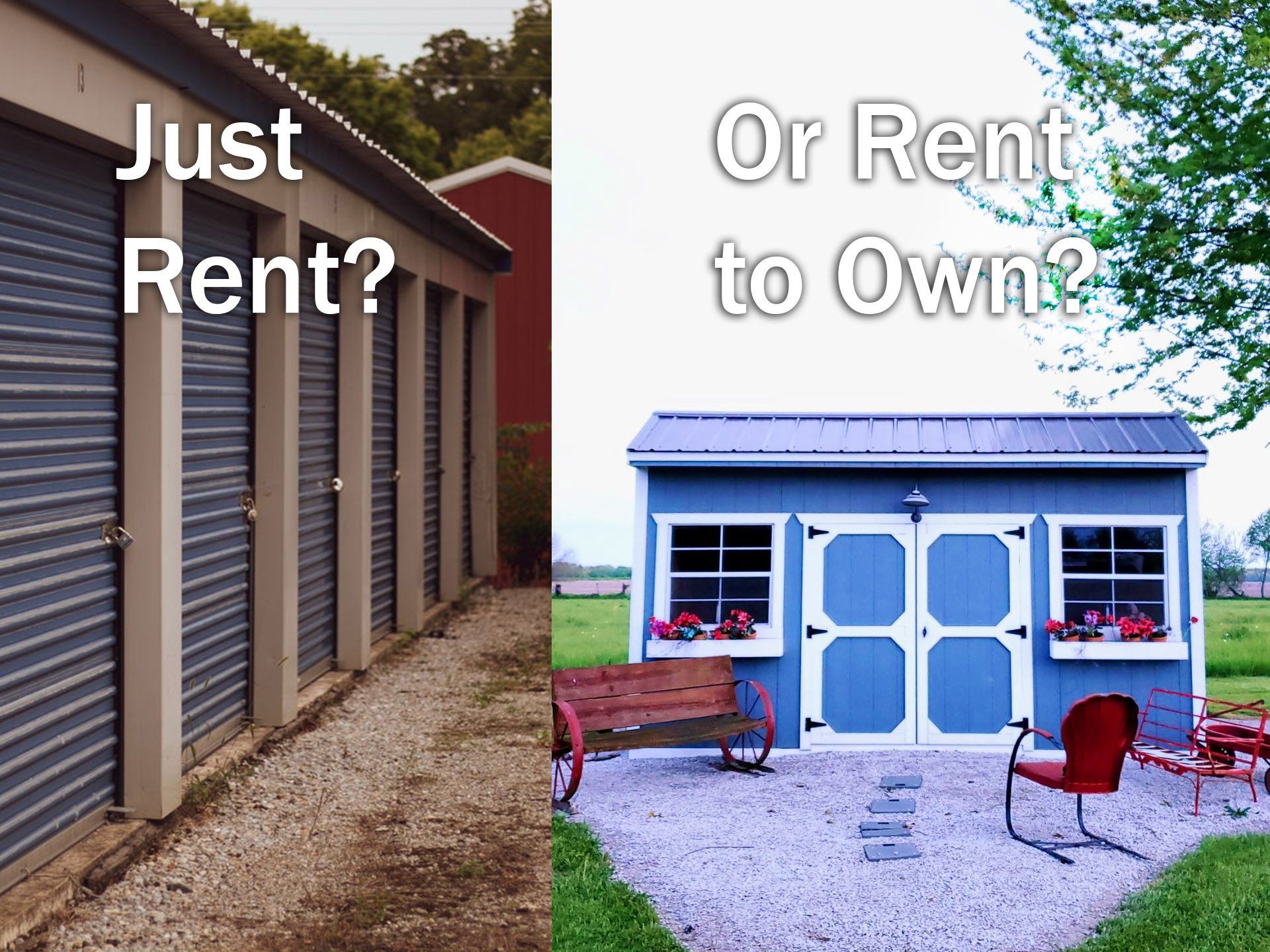 Rent a storage facility or rent a storage shed?