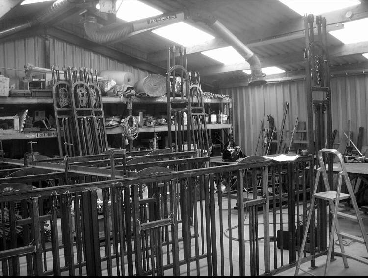 Ornamental Railings made to client specification by MW Engineering & Fabrication Kirkcudbright Dumfries & Galloway Scotland