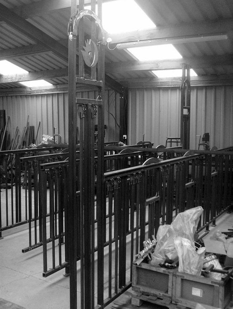 Ornamental Railings made to client specification by MW Engineering & Fabrication Kirkcudbright Dumfries & Galloway Scotland