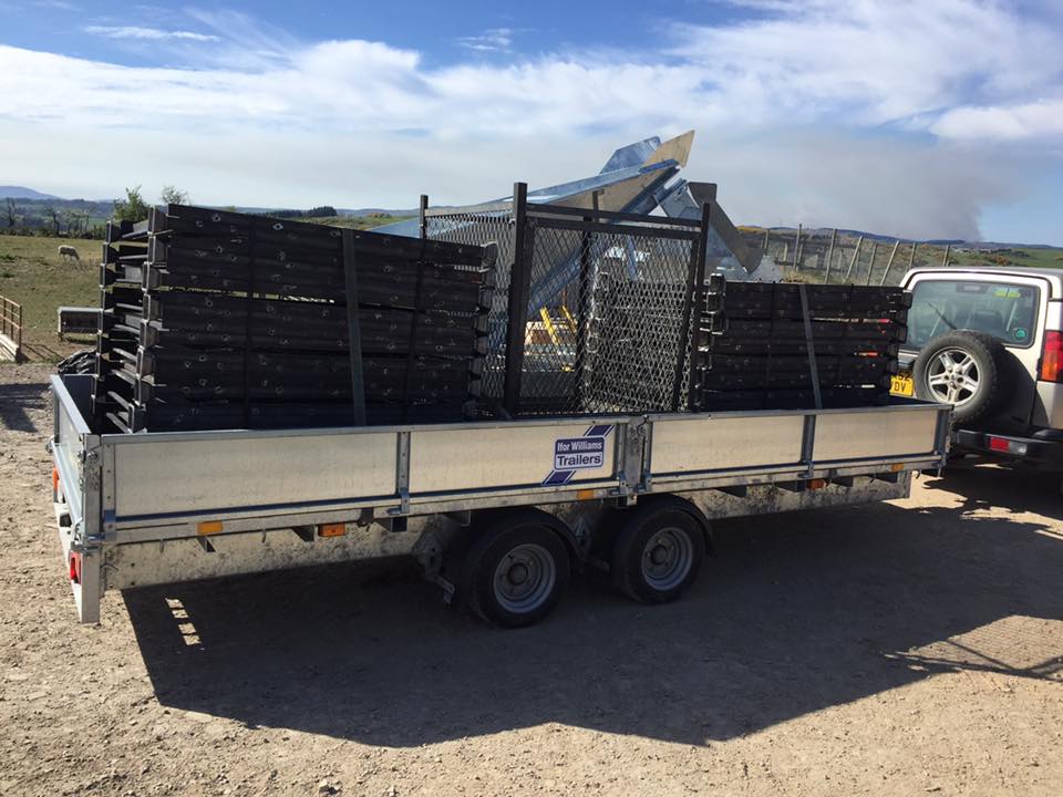 Timber Drying & Storage Crates fabricated by MW Engineering & Fabrication Kirkcudbright Dumfries & Galloway Scotland