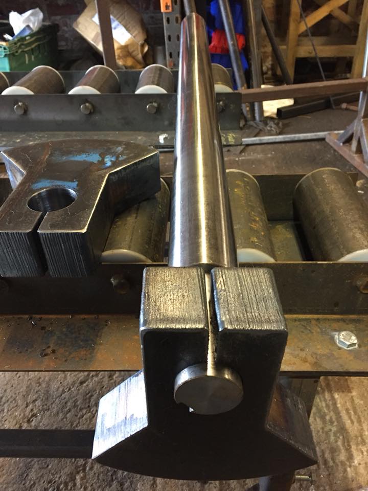 EN24 Shaft made to customer's own specification by MW Engineering & Fabrication Kirkcudbright Dumfries & Galloway Scotland