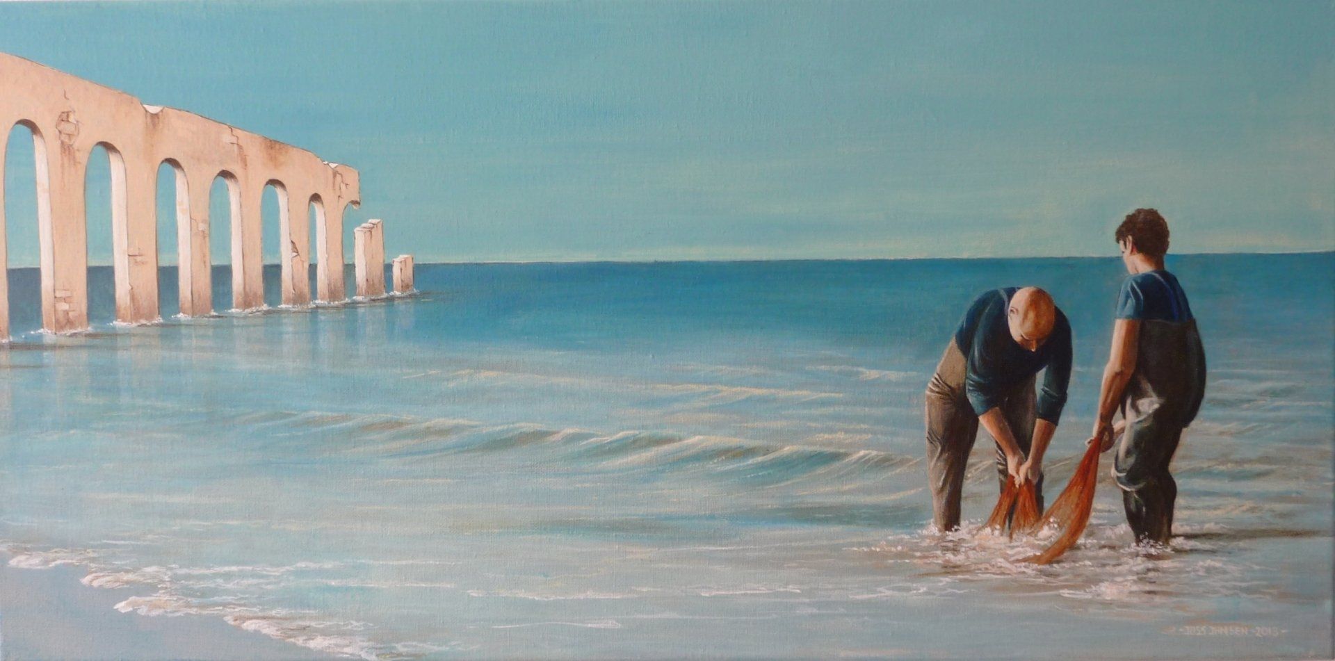Brittenborg, acryl, 60 x 30 cm Brittenborg