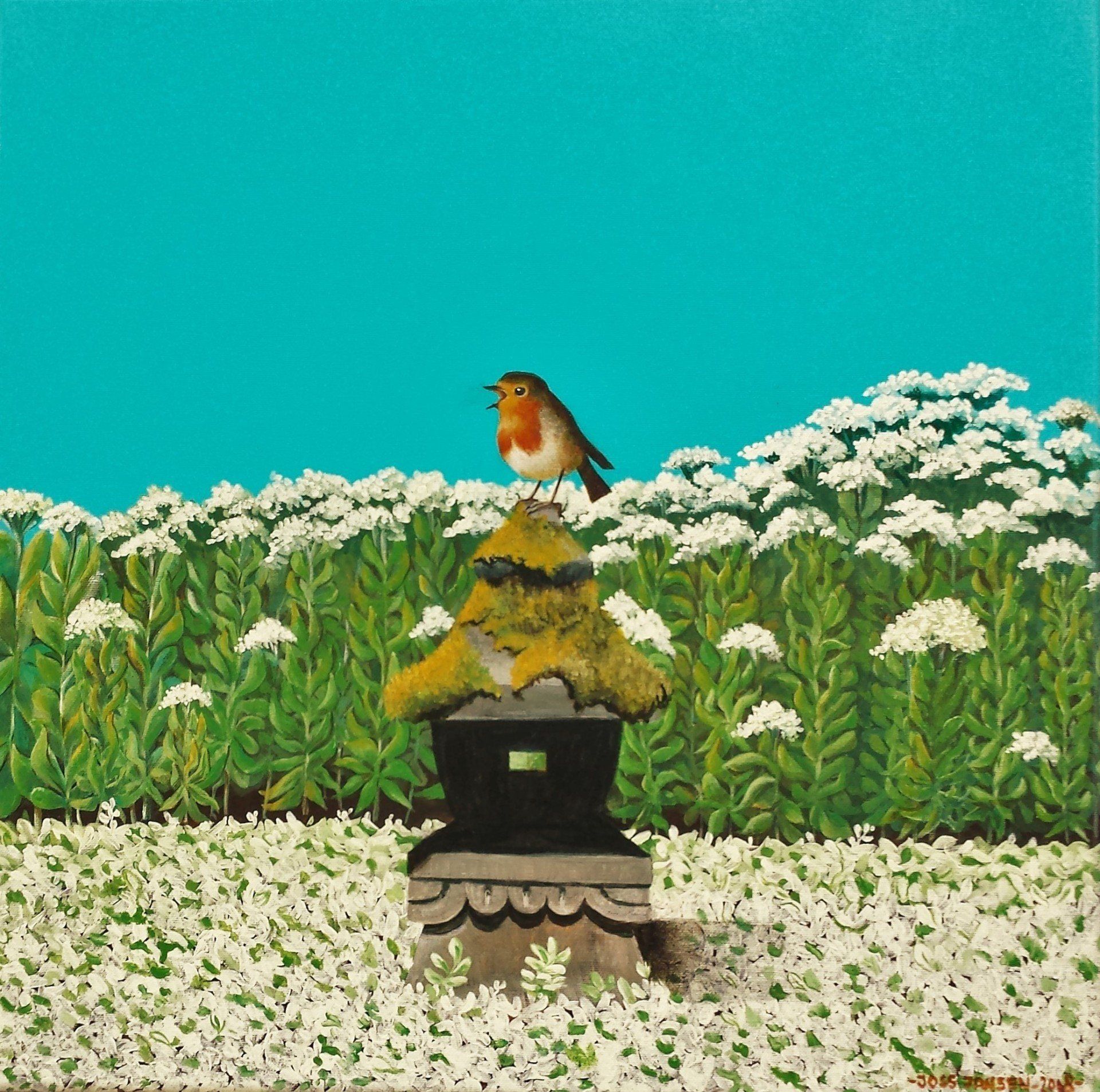 Kapelmeister, acryl, 50 x 50 cm Kapelmeister