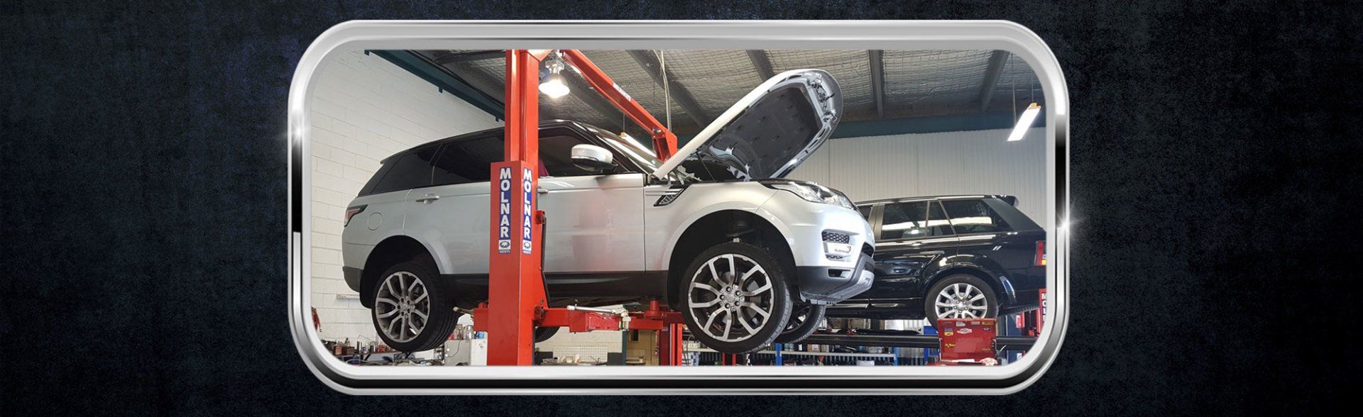 vehicle being diagnosed for issues