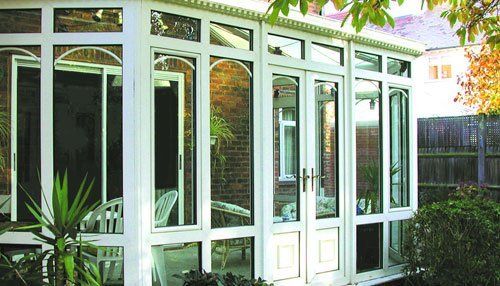newly built conservatory