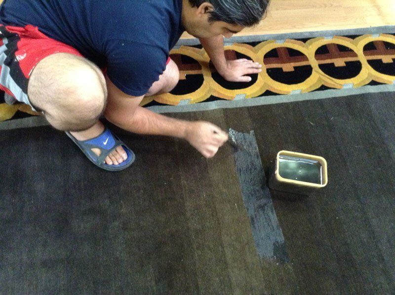 rug redying. stain removing from rugs