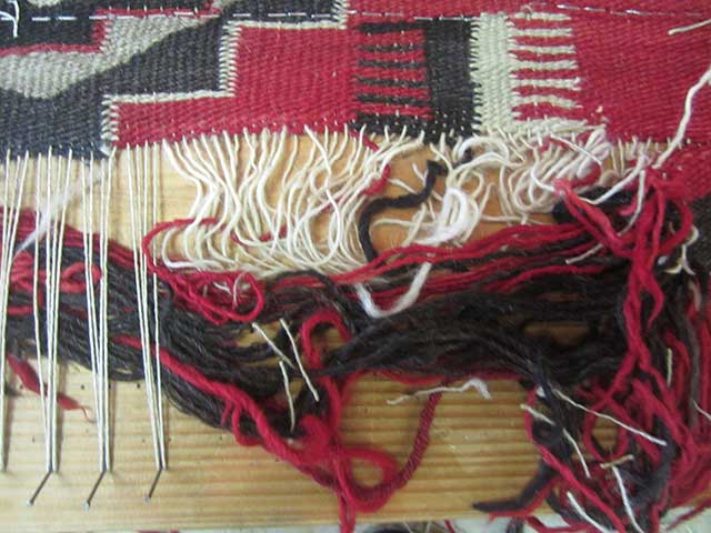 Rug Repair Berkeley, CA repairing navajo kilim in berkeley 