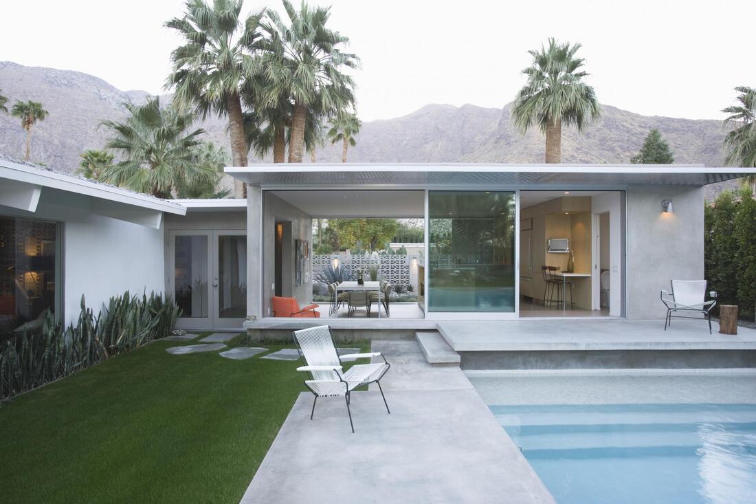 newly constructed pool deck in orange county, ca