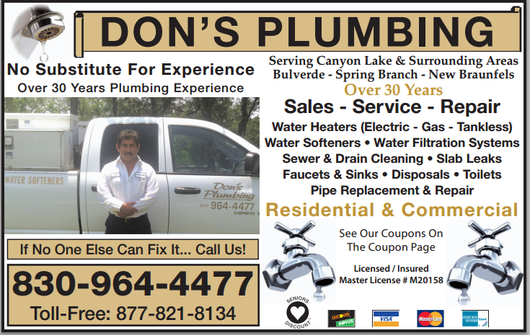 Plumber repairing a water heater in Canyon Lake, TX