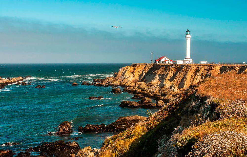 Point Area Cliffs Lighthouse