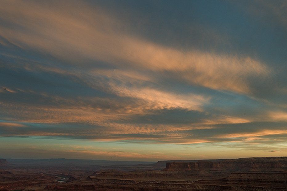 Deadhorse Vista at Dusk Canyonlands UT