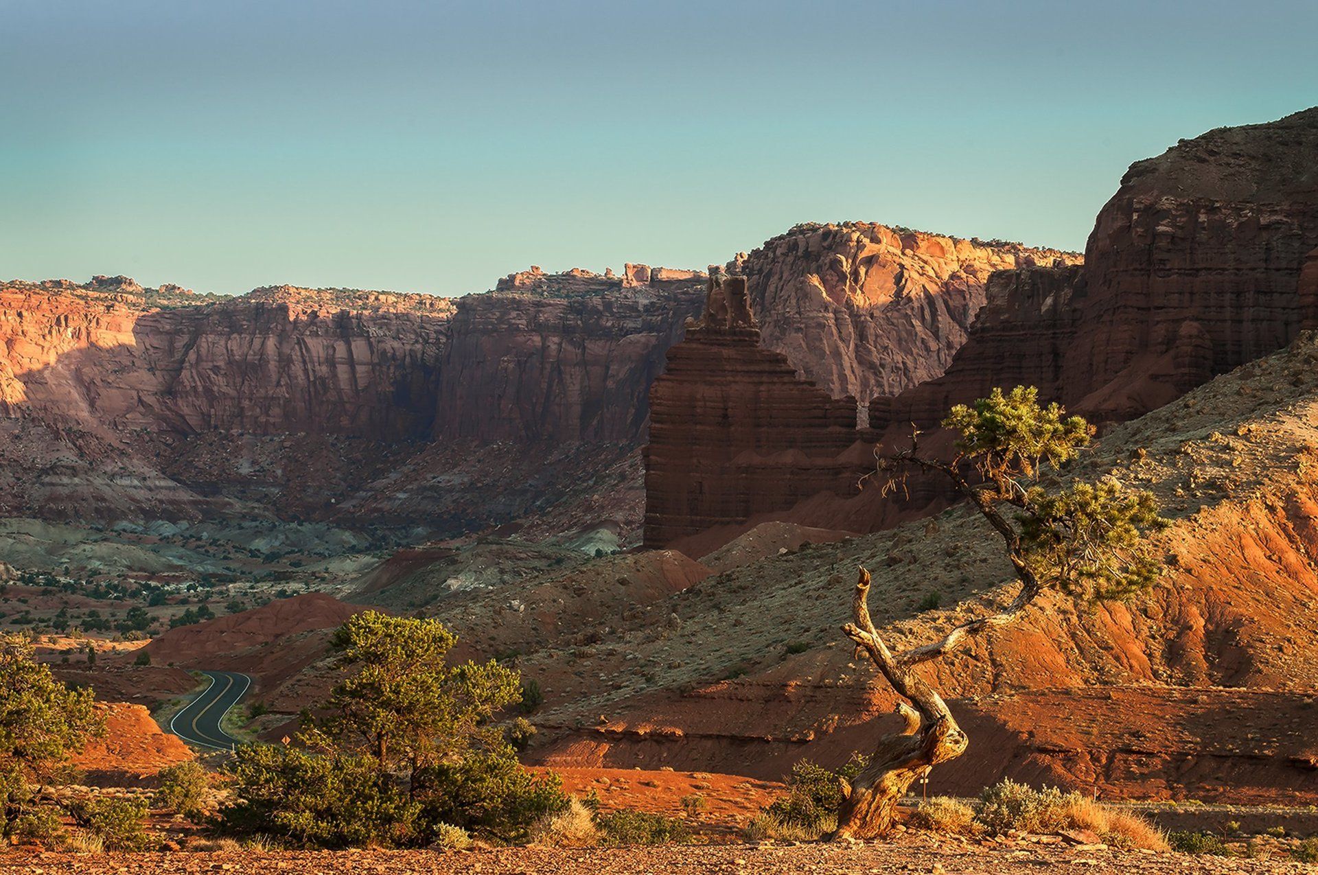 Road from Capitol Reef Utah