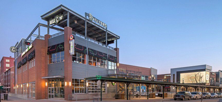 The Railyard on Canopy Street is Lincoln, Nebraska.