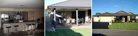 Interior and exterior view of a house