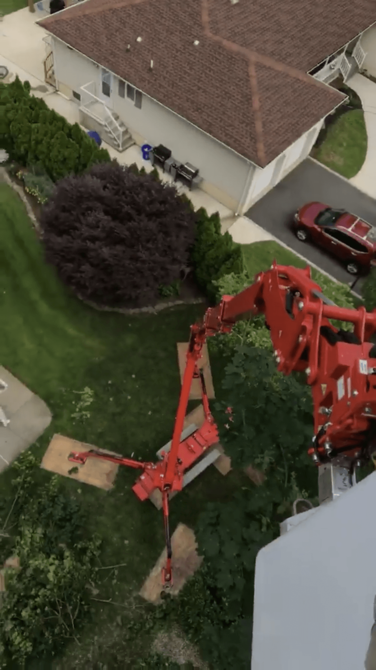 Top View From Lifting Machine — Middlesex County, NJ — Mickiewicz Arbor Experts, LLC Top View From Lifting Machine — Middlesex County, NJ — Mickiewicz Arbor Experts, LLC