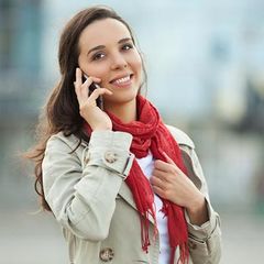 Woman on phone