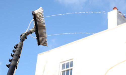 Interior and exterior window cleaning