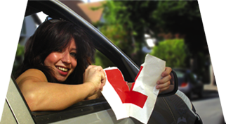 Girl tearing a learner badge in half