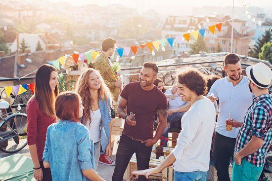 party-on-roof