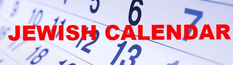 JEWISH CALENDAR