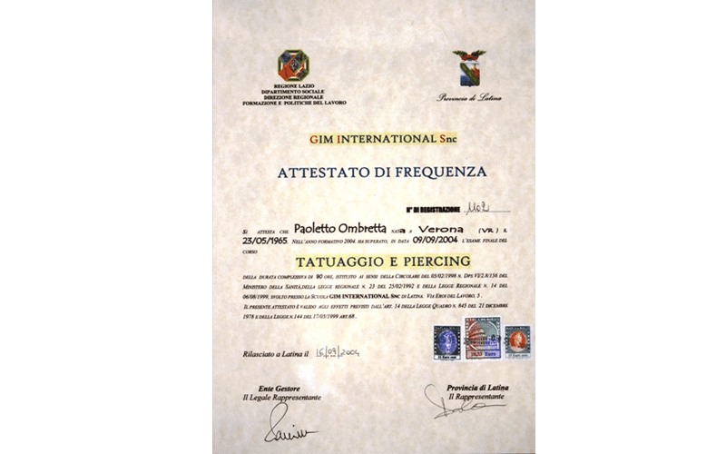 Attestati e certificazioni