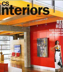A woman is on the cover of a cs interiors magazine