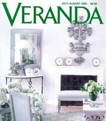 The cover of veranda magazine for july august 2001