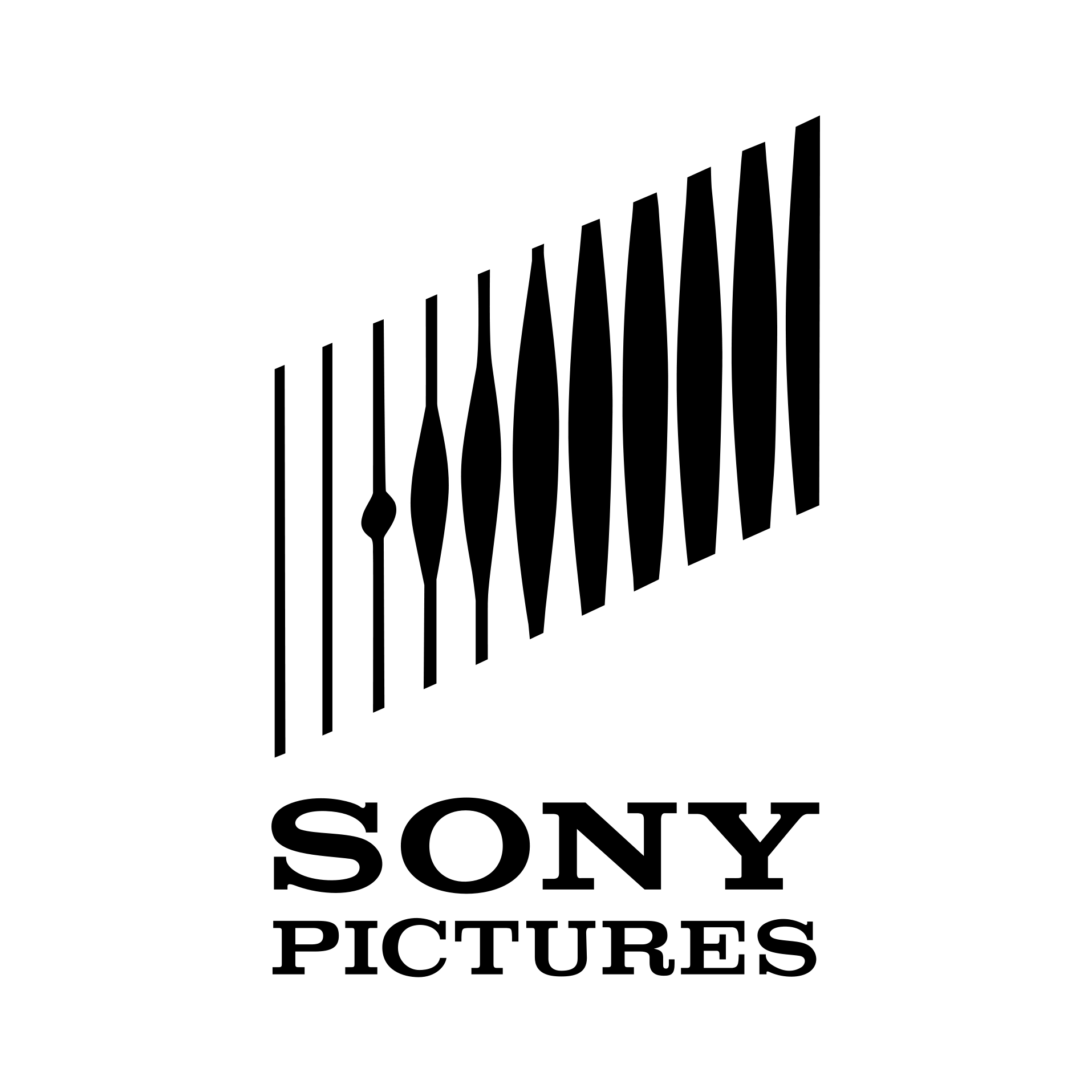 A black and white logo for sony pictures
