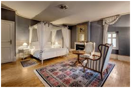 Interior view of a master bedroom