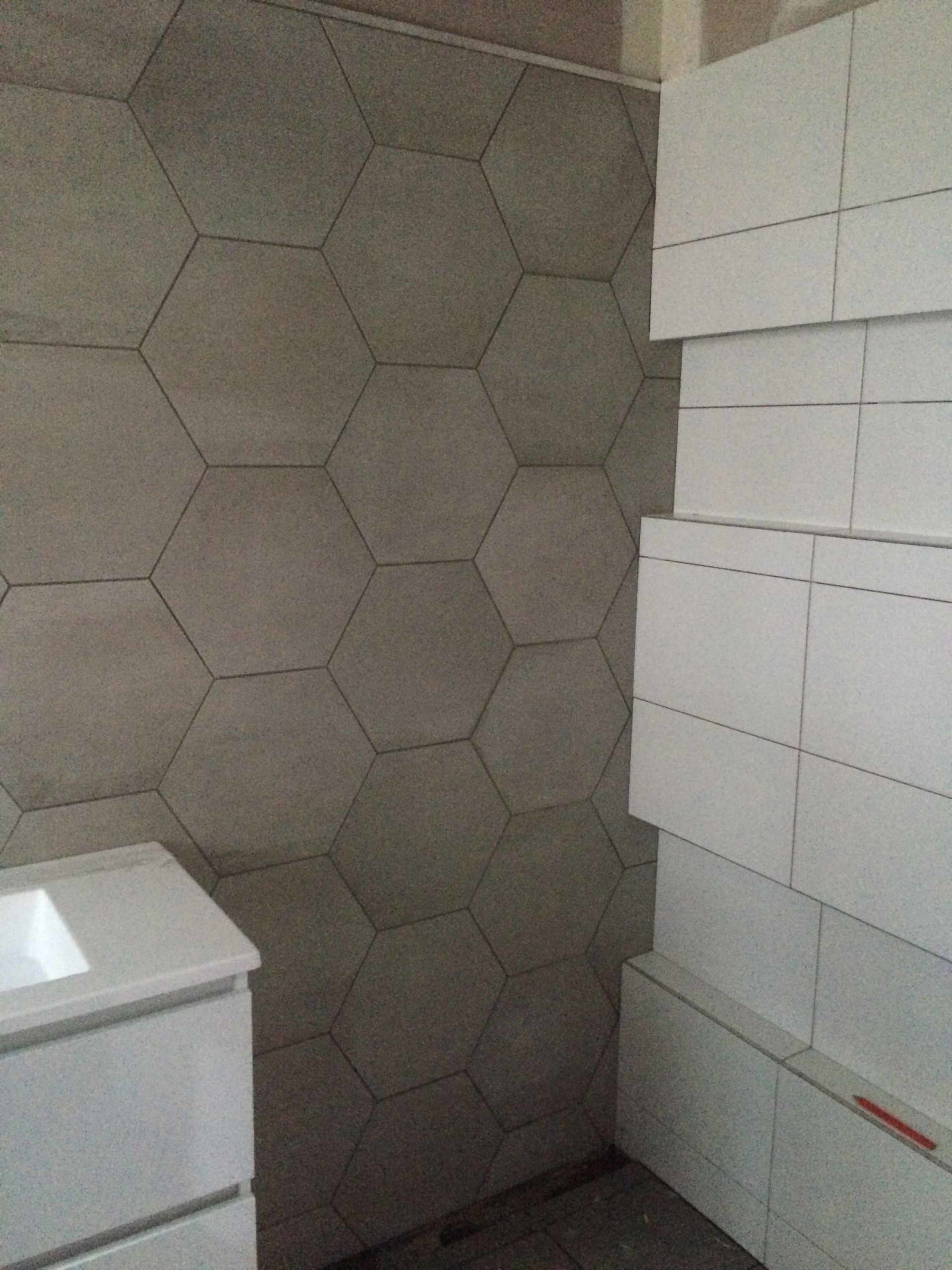white tiles
