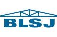 Blue “BLSJ” logo with a thin blue line above and below the letters.