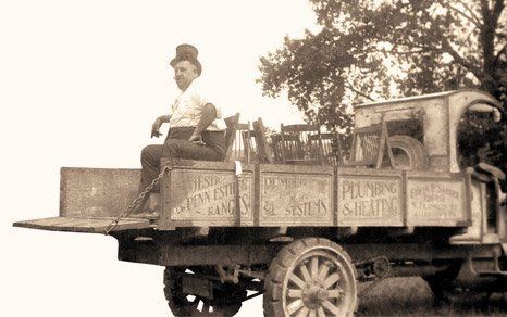 Worker in a Truck — Allentown, PA — Fred J Moyer Plumbing Inc Worker in a Truck — Allentown, PA — Fred J Moyer Plumbing Inc