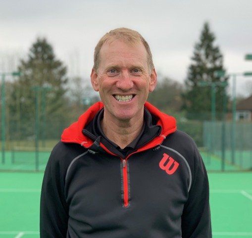An image of tennis coach Nigel Buckman at Pinner Lawn Tennis Club
