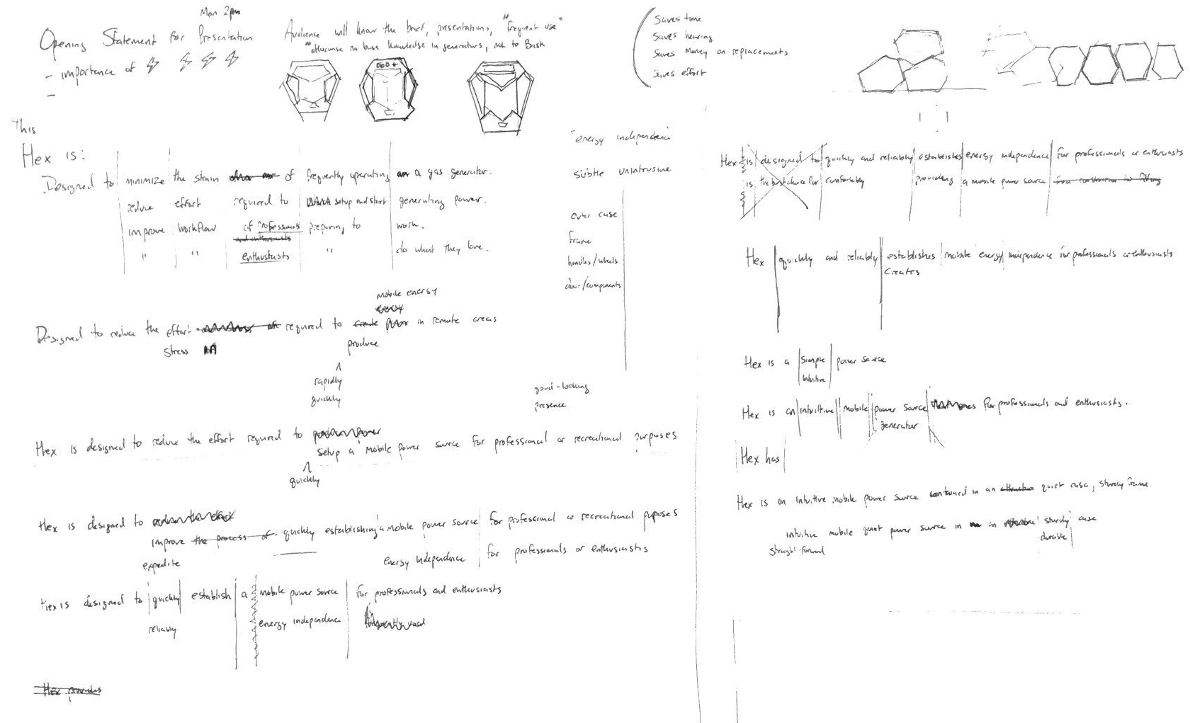 HEX Generator exploratory sketch