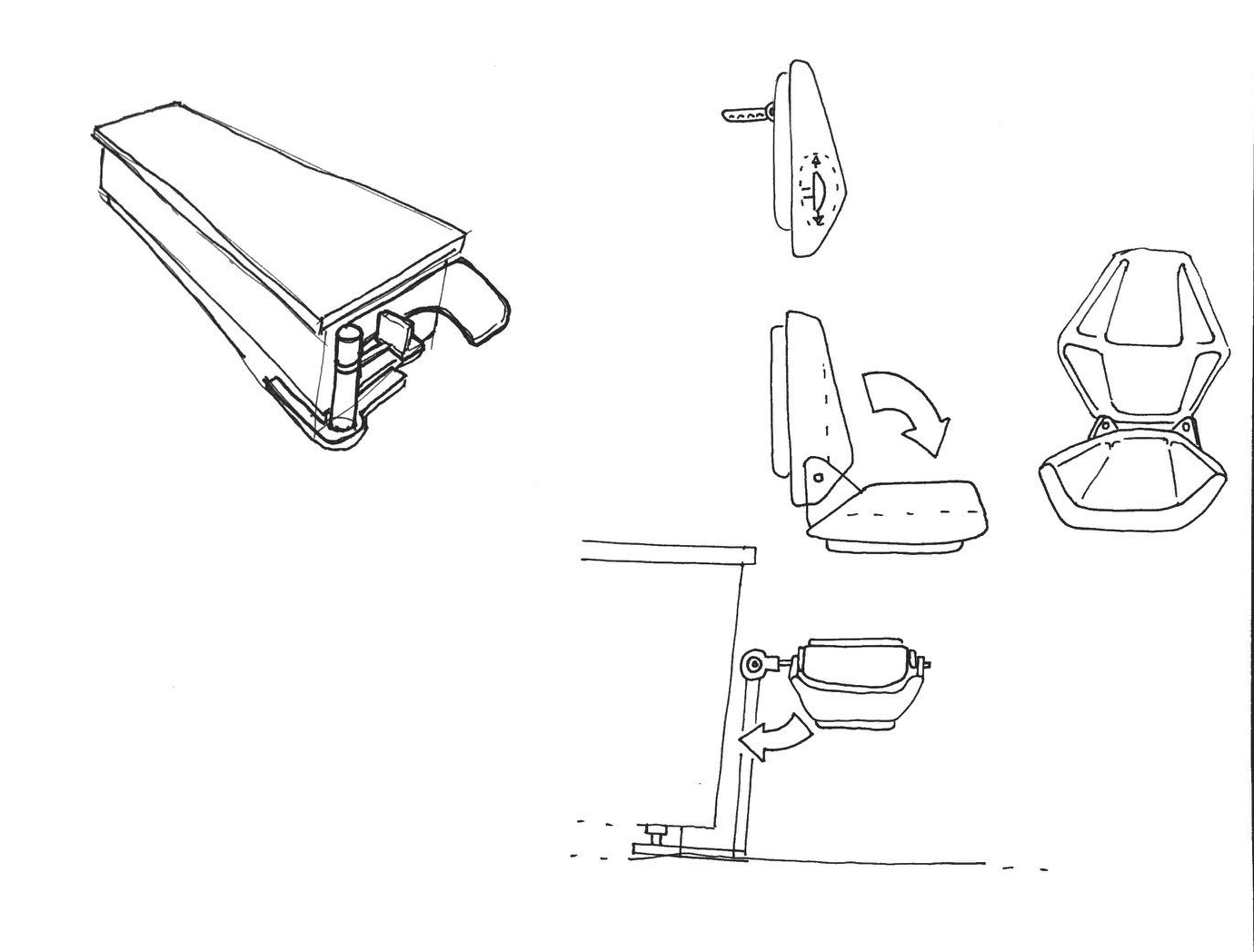 Industrial Design - Occupational Therapy Cooperative Project Drawings