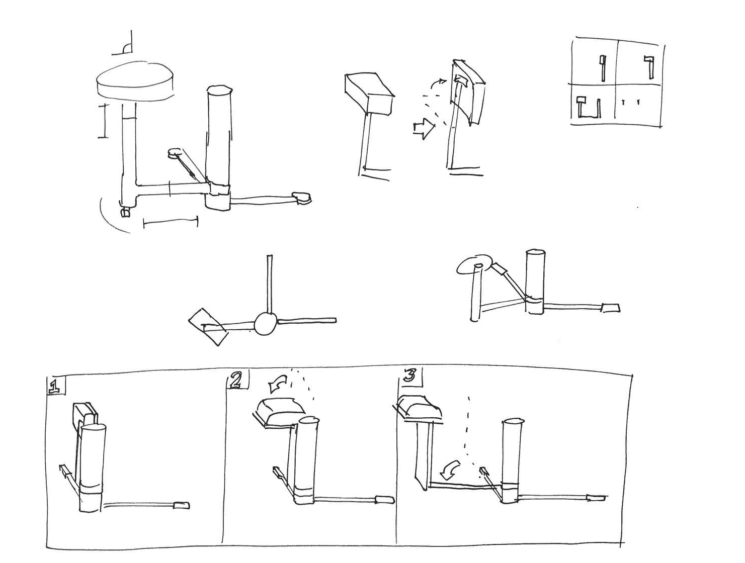 Assistive Technology Work Station Sketches
