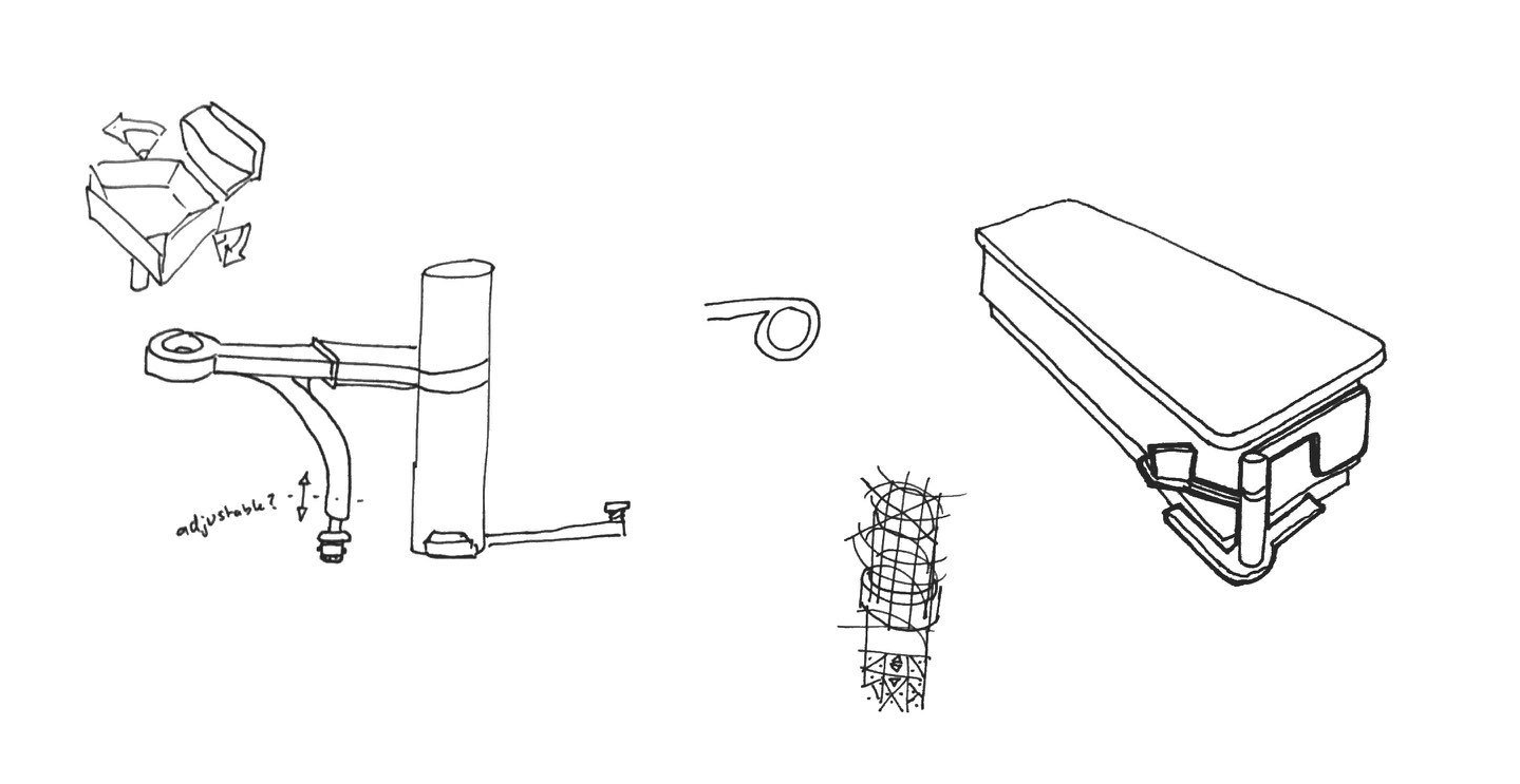 Occupational Therapy - Industrial Design Cooperative Project Drawings